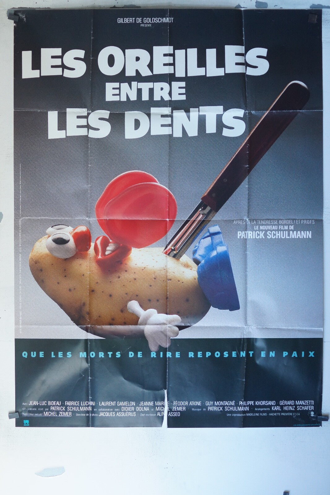 LES OREILLES ENTRE LES DENTS MOVIE POSTER ORIGINAL 120x160 JEAN-LUC BIDEAU