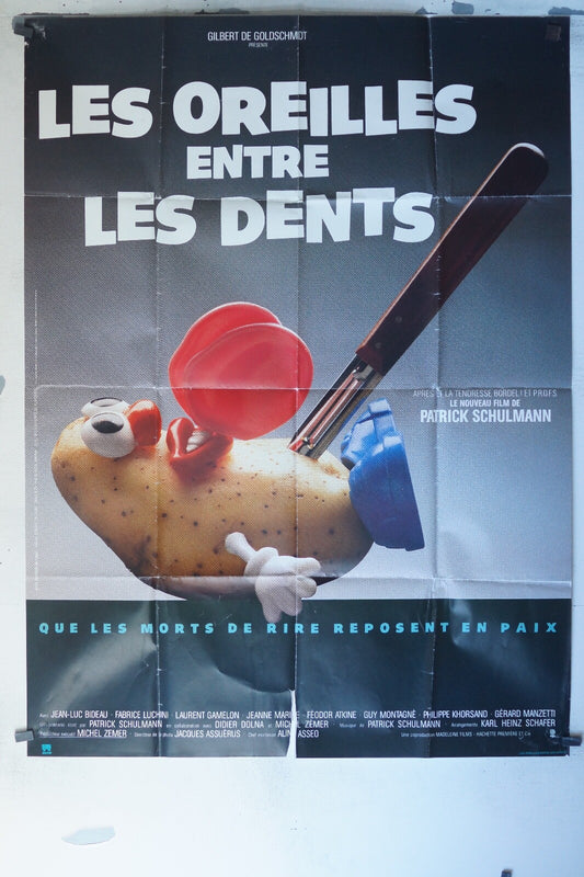 LES OREILLES ENTRE LES DENTS MOVIE POSTER ORIGINAL 120x160 JEAN-LUC BIDEAU