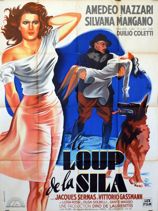 LE LOUP DE LA SILA MOVIE POSTER ORIGINAL (120X160) AMEDEO NAZZARI