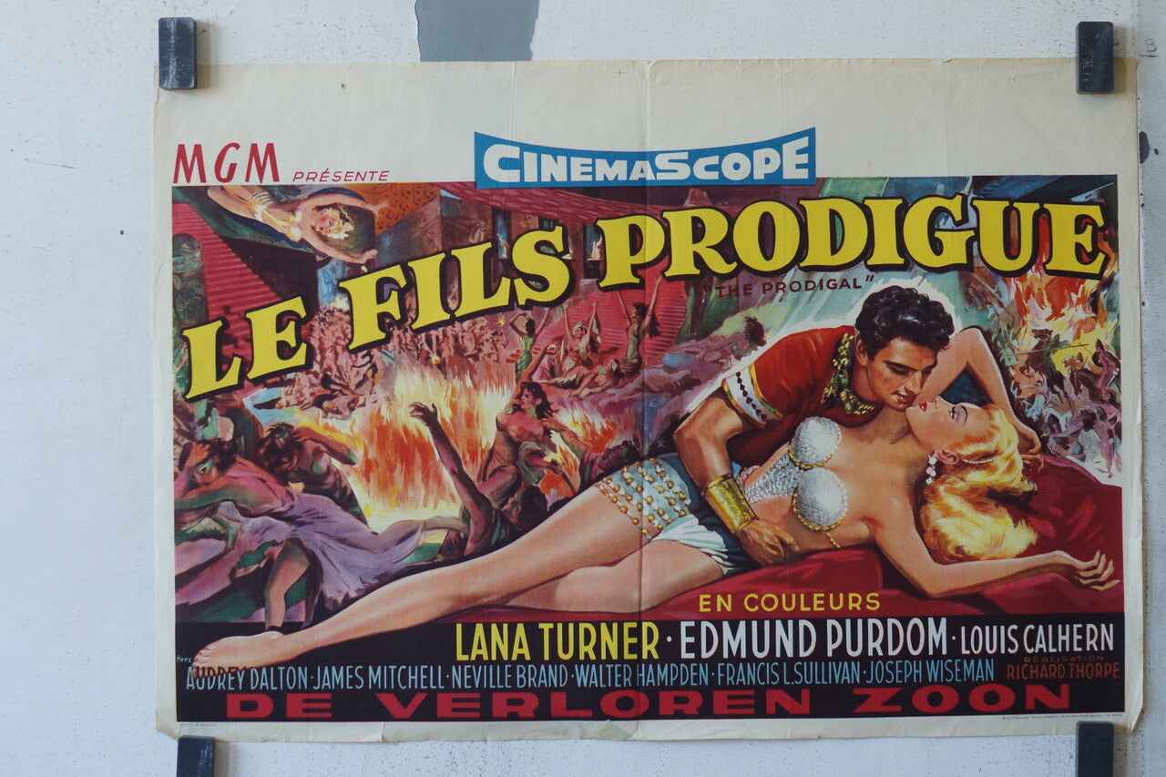 FILS PRODIGUE (LE) MOVIE POSTER ORIGINAL 55x38 Lana Turner , Edmund Purdom 