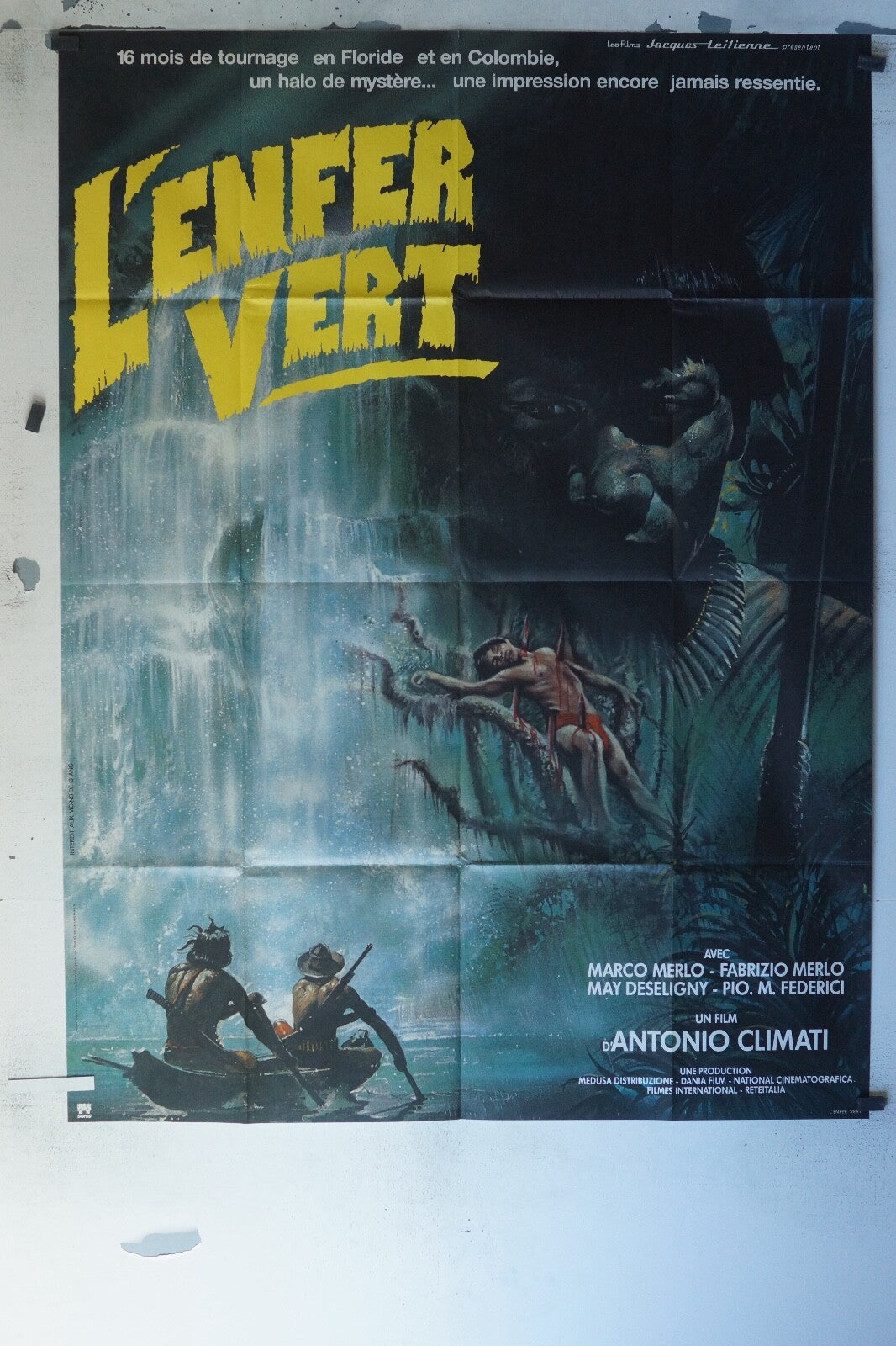 L’ENFER VERT MOVIE POSTER ORIGINAL 120x160 MARC MERLO