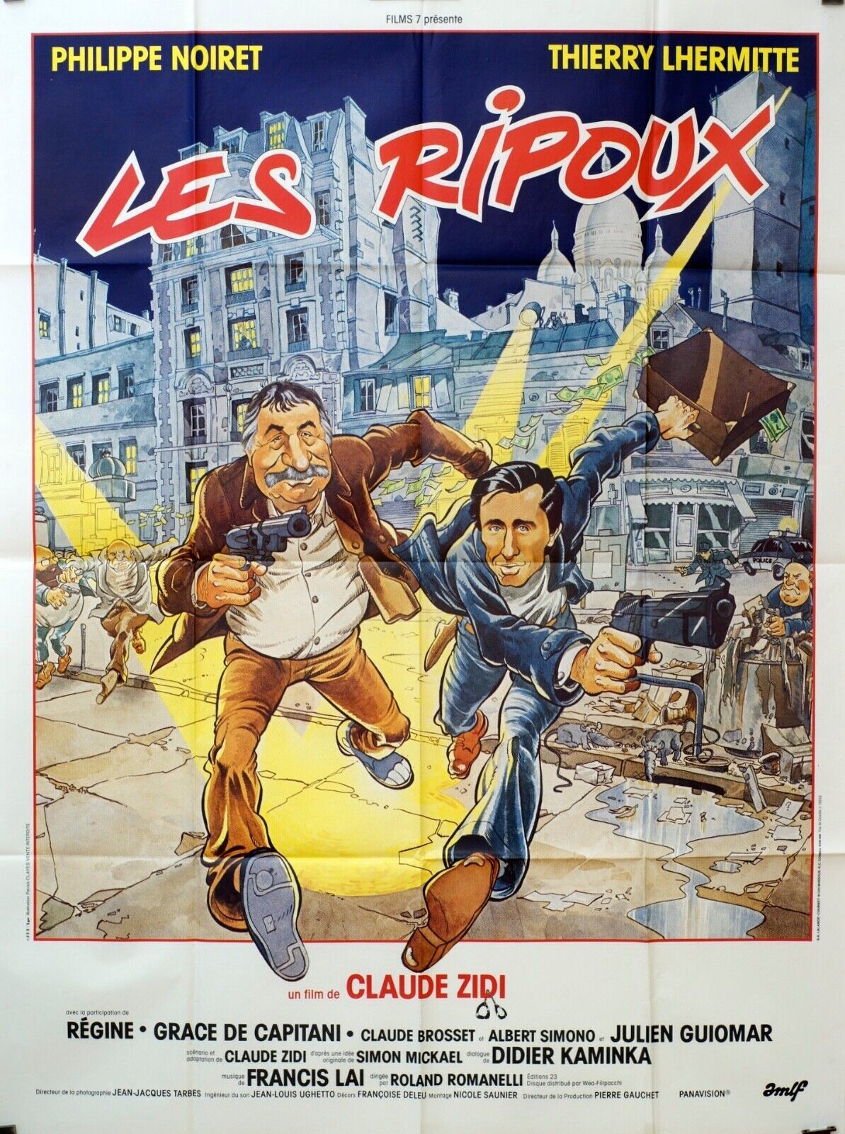 LES RIPOUX POSTER ORIGINAL 120x160 PHILIPPE NOIRET