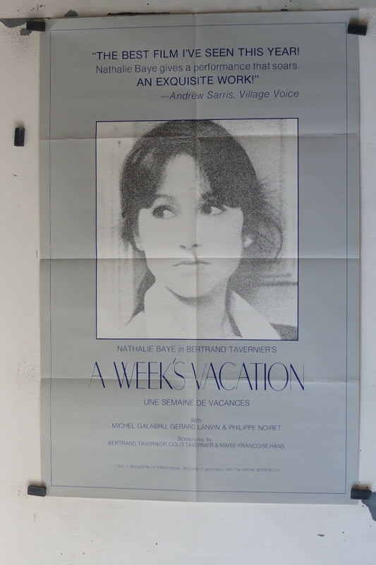 A WEEK’S VACATION ORIGINAL POSTER (69x103), Bertrand Tavernier 