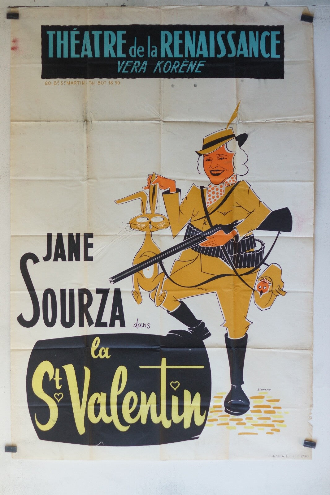 SAINT VALENTIN (LA) Movieposter ORIGINAL 100x150 Simone paris , Jane Sourza
