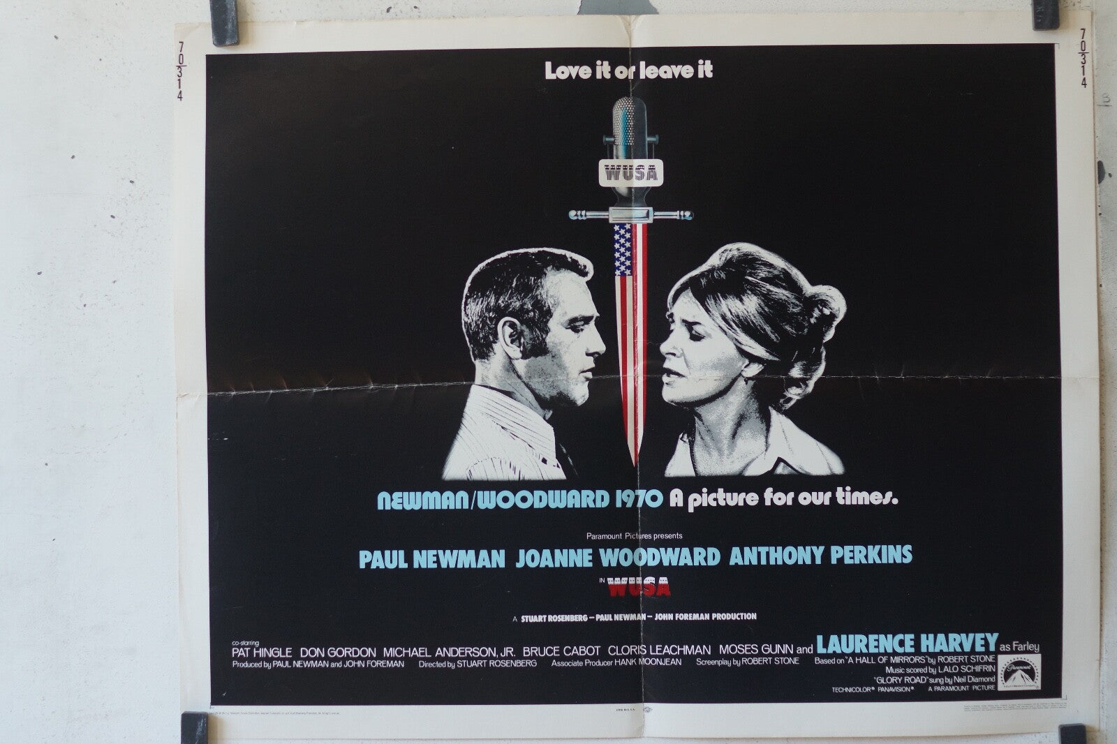 WUSA 56x71 Paul Newman , Joanne Woodward 