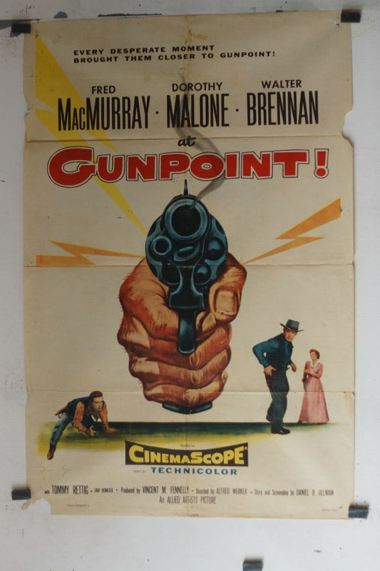 GUNPOINT ! ORIGINAL MOVIE POSTER (69x103), Fred MacMurray 