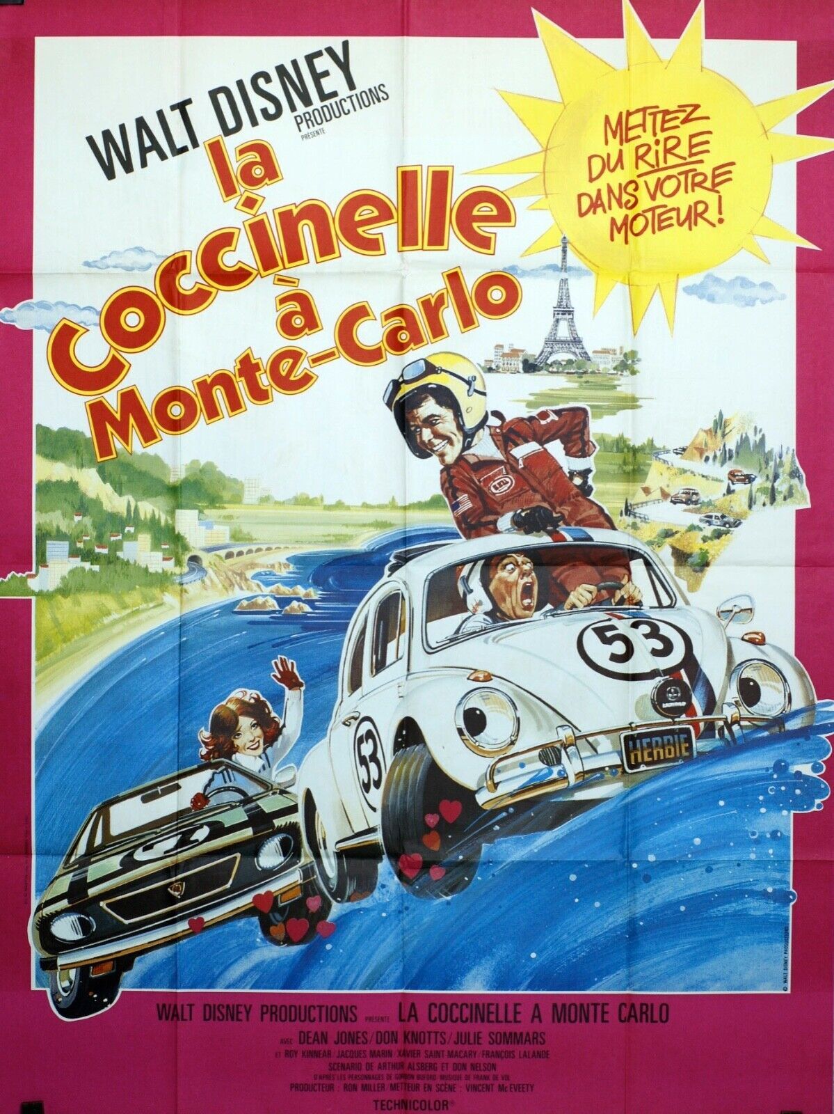 LA COCCINELLE A MONTÉ-CARLO MOVIE POSTER ORIGINAL 120x160 FELLINI