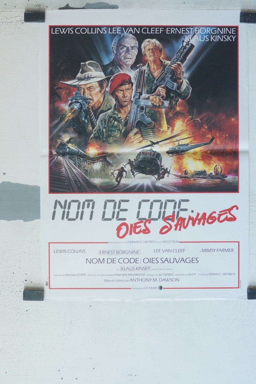 NOM DE CODE OIES SAUVAGES POSTER ORIGINAL (40X60) LEWIS COLLINS