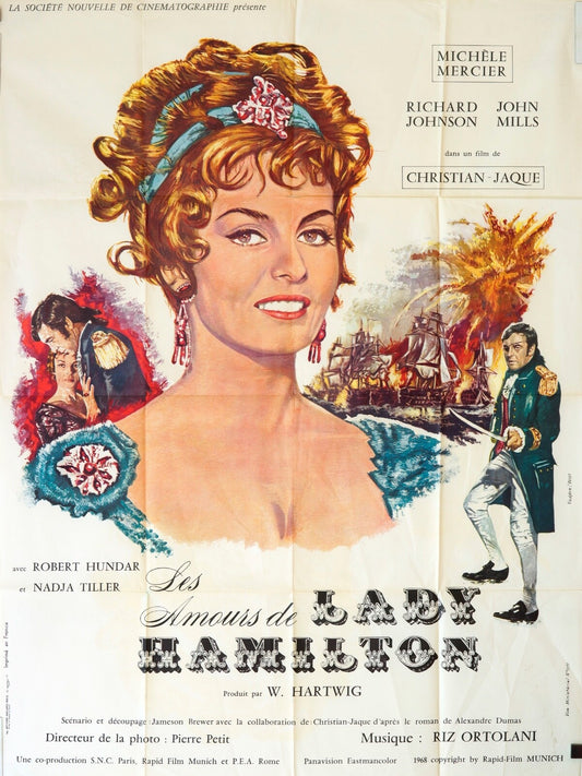 LES AMOURS DE LADY HAMILTON MOVIE POSTER ORIGINAL 120x160