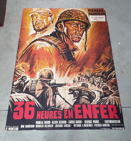 36 HEURES EN ENFER ORIGINAL 120x160 PAMELA TUDOR