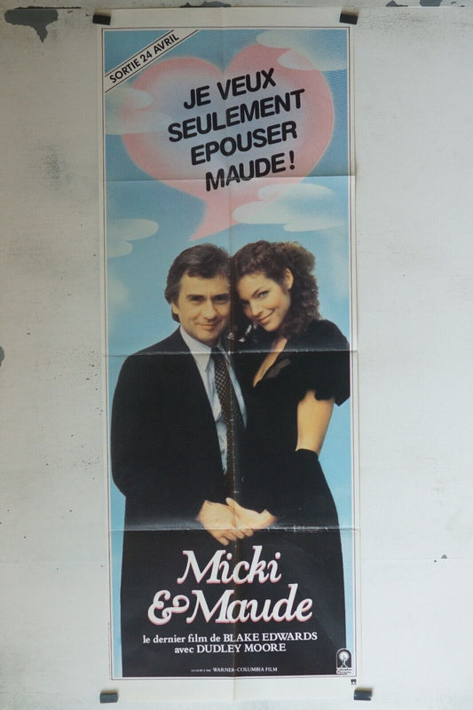 MICKI & MAUDE MOVIE POSTER ORIGINAL 60x160 DUDLEY MOORE