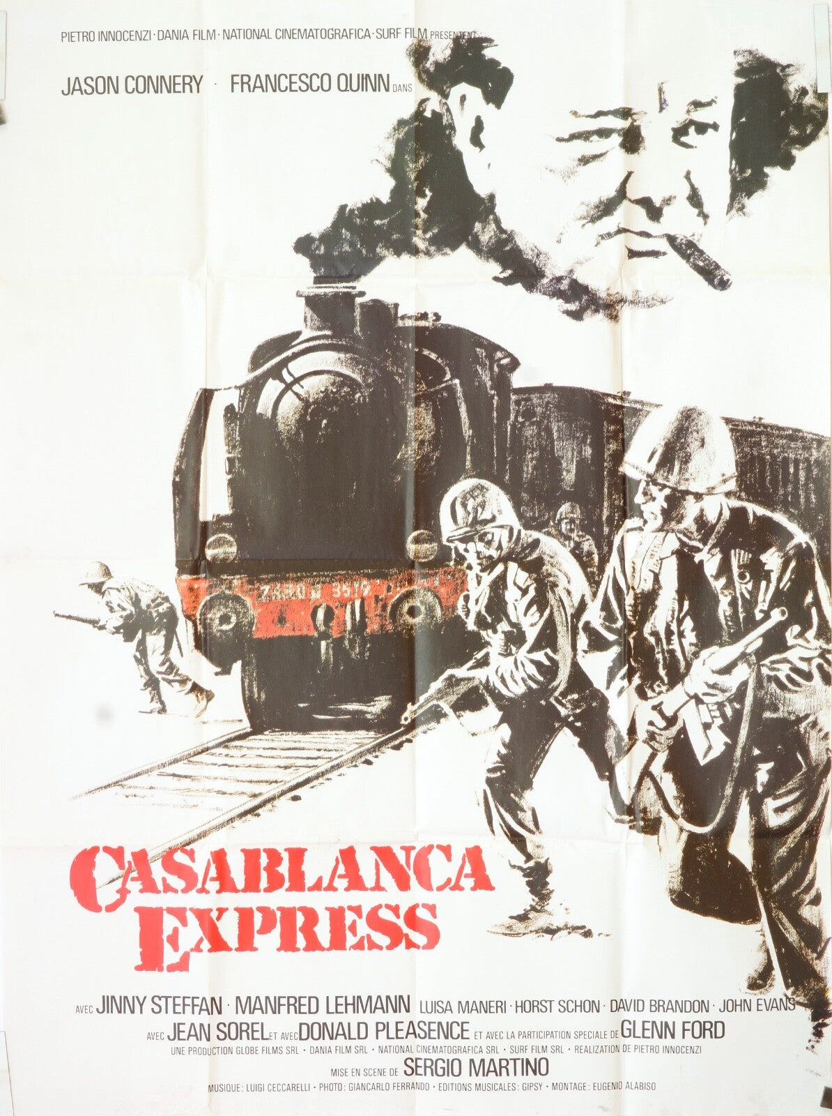 CASABLANCA EXPRESS ORIGINAL MOVIE POSTER120x160 Jason connery