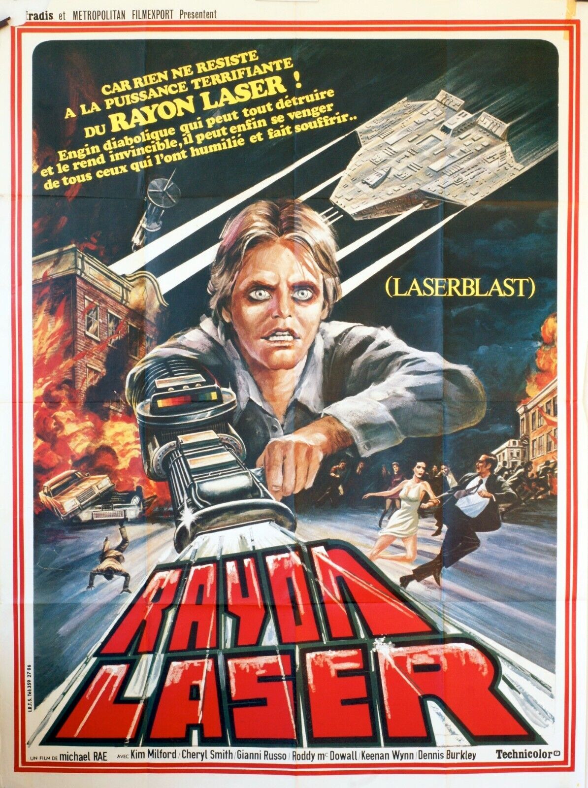 RAYON LASER MOVIE POSTER ORIGINAL (120X160) KIM MILFORD