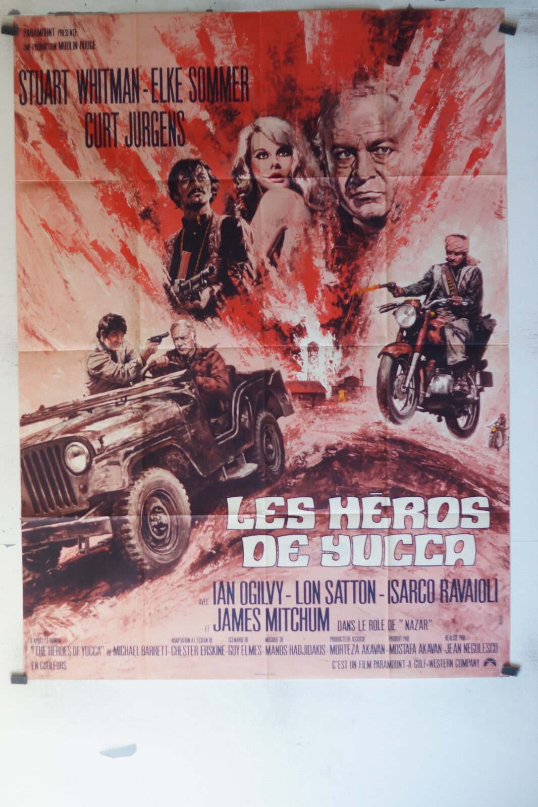 HEROS DE YUCCA (LES) ORIGINAL MOVIE POSTER120x160 Stuart Whitman , Elke Sommer 