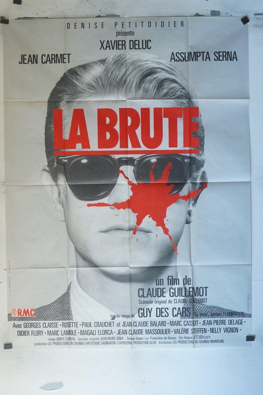 LA BRUTE MOVIE POSTER ORIGINAL 120x160 JEAN CARMET, XAVIER DELUC