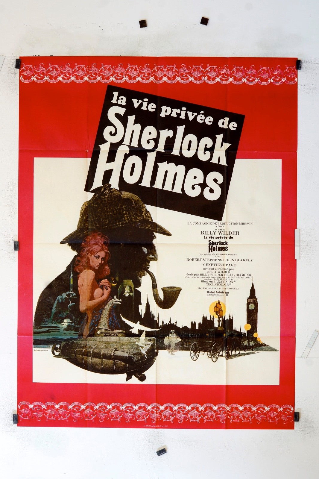 LA VIE PRIVÉE SHERLOCK HOLMES BILLY WILDER MOVIE POSTER 120x160