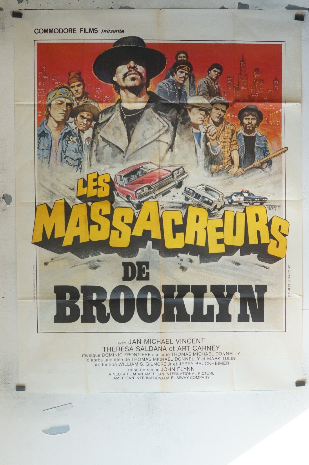 LES MASSACREURS MOVIE POSTER ORIGINAL 120x160 JAN MICHAEL VINCENT