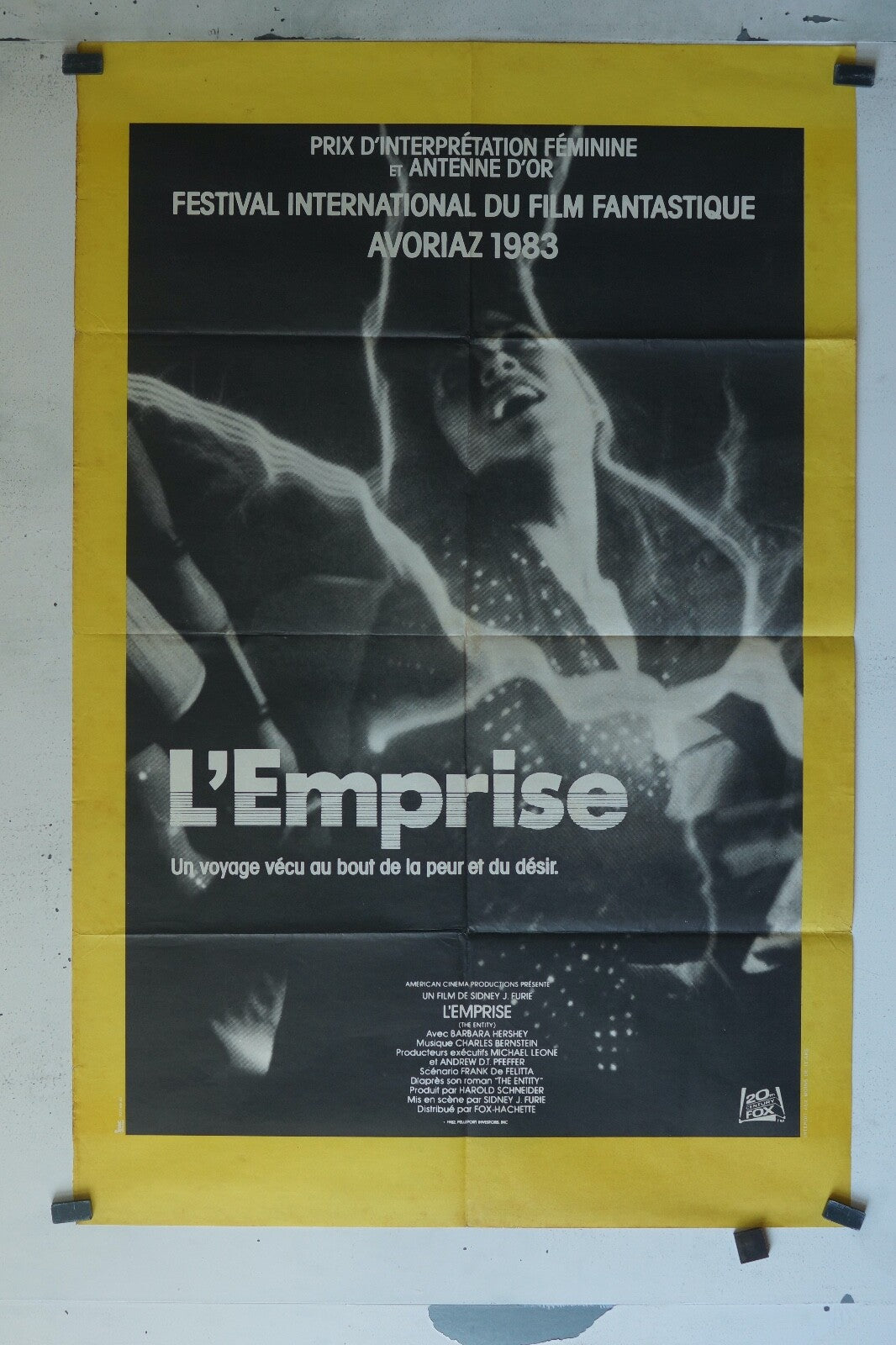L’EMPRISE (AVORIAZ 1983) MOVIE POSTER 120x160 BARBARA HERSHEY