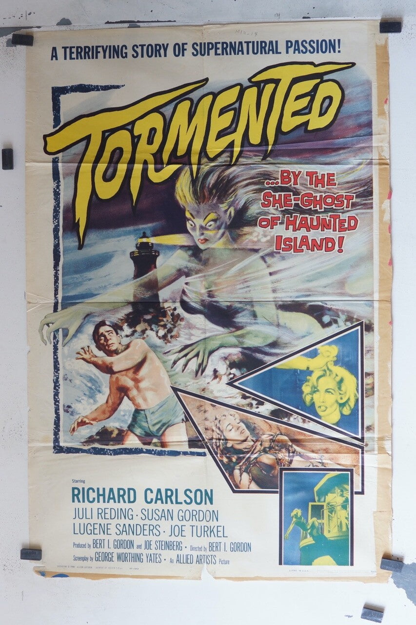 TORMENTEO (1960) ORIGINAL MOVIE POSTER 70x100 RICHARD CARLSON, JULI REDING, SUSA