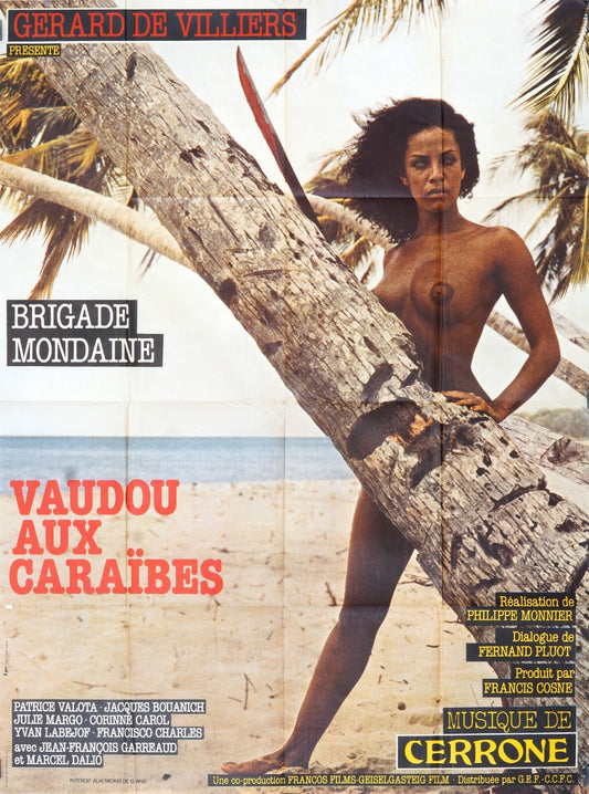 VAUDOU AUX CARAÏBES  BRIGADE MONDAINE 120X160 MOVIE POSTER ORIGINAL