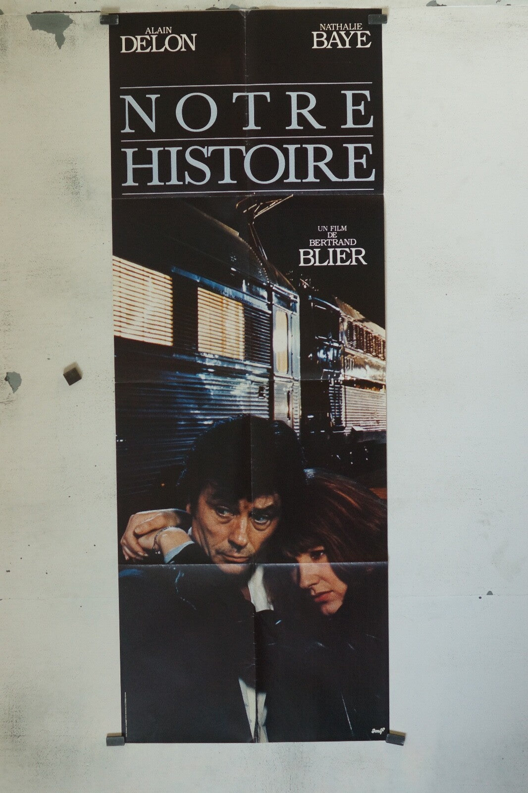NOTRE HISTOIRE POSTER ORIGINAL 60x160 ALAIN DELON – NATHALIE BAYE