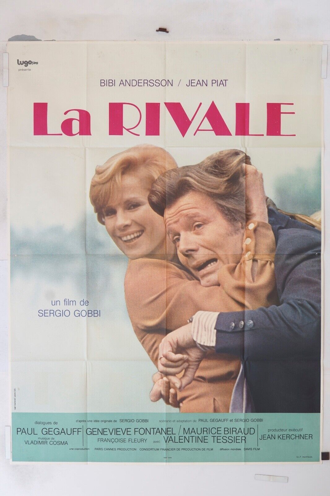 LA RIVALE ORIGINAL MOVIE POSTER 120x160  ETAT CORRECT