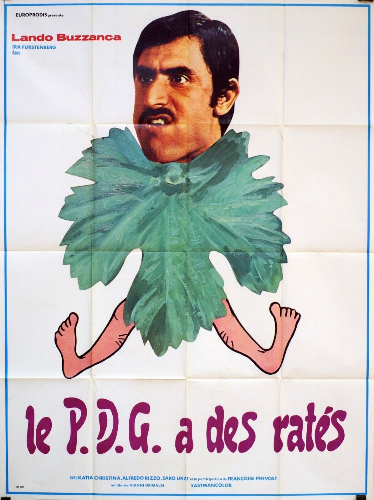 LE PDG A DES RATÉS POSTER ORIGINAL 120x160 KATIA CHRISTINA