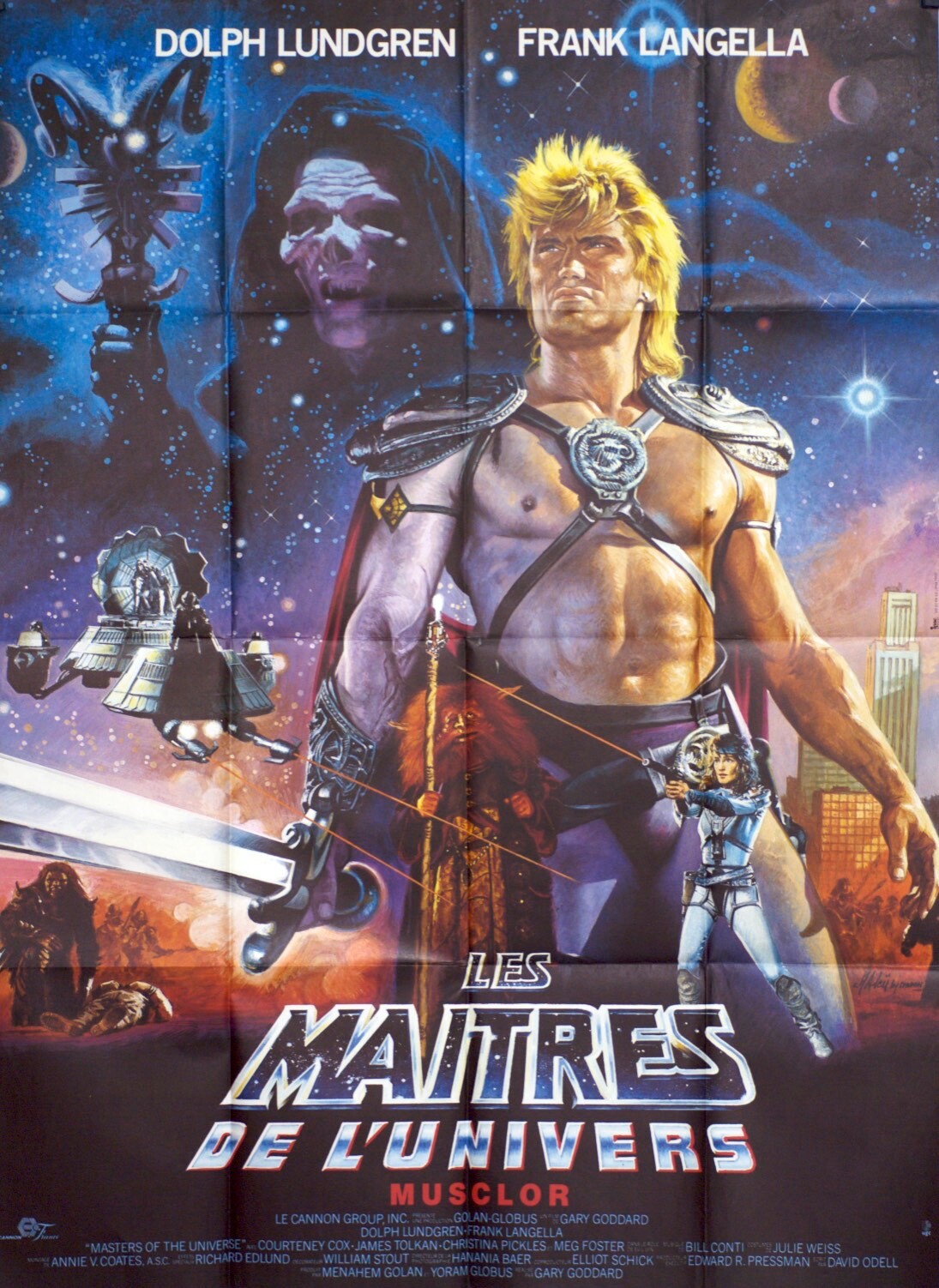 LES MAITRES DE L’UNIVERS ORIGINAL MOVIE POSTER 120x160 DOLPH LUNDGREN