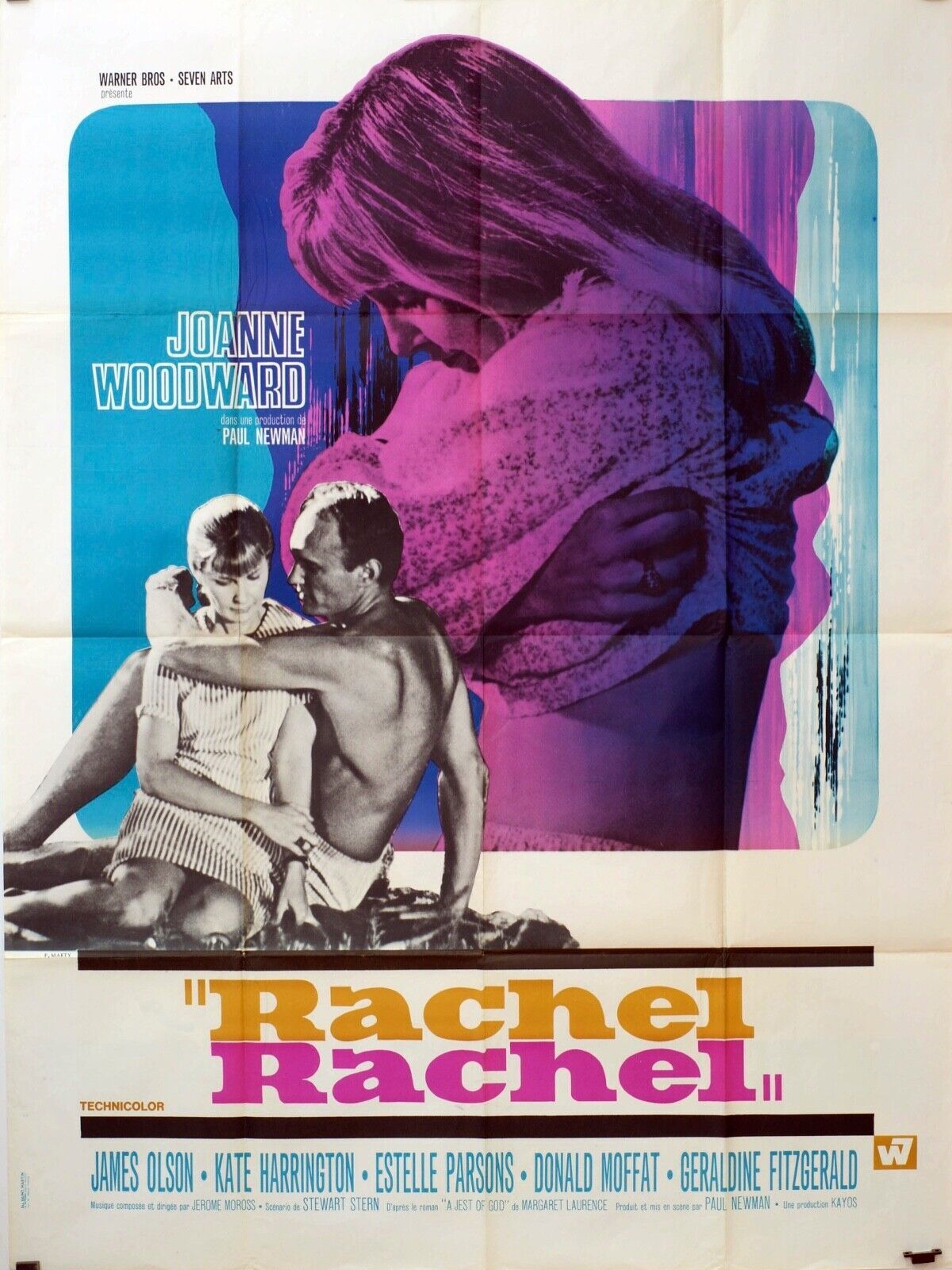 RACHEL RACHEL POSTER ORIGINAL 120x160 JOANNE WODDWARD