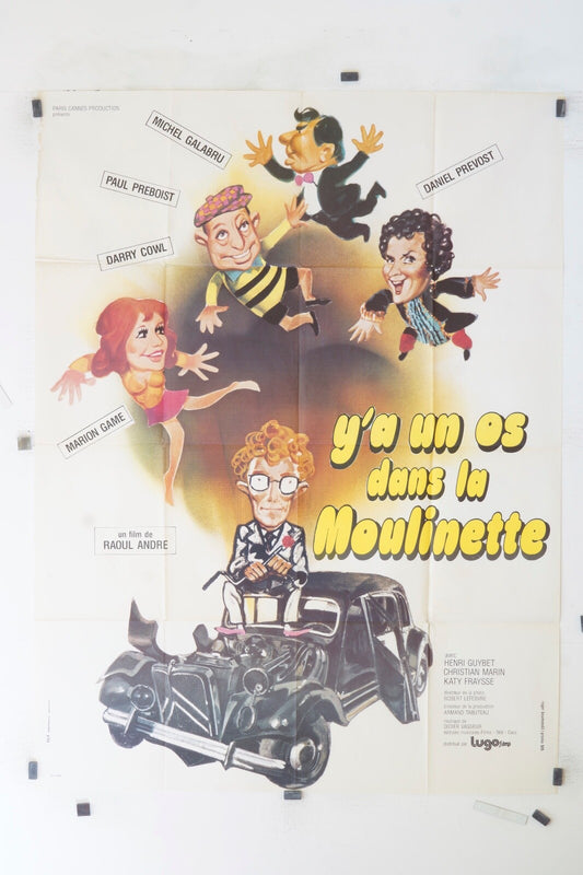 IL Y’A UN OS DANS LA MOULINETTE MICHEL GALABRU ORIGINAL MOVIE POSTER 120x160