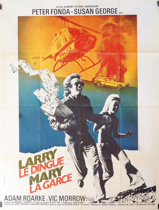 LARRY LE DINGUE, MARY LA GARCE , PETER FONDA,  MOVIE POSTER ORIGINAL 120x160