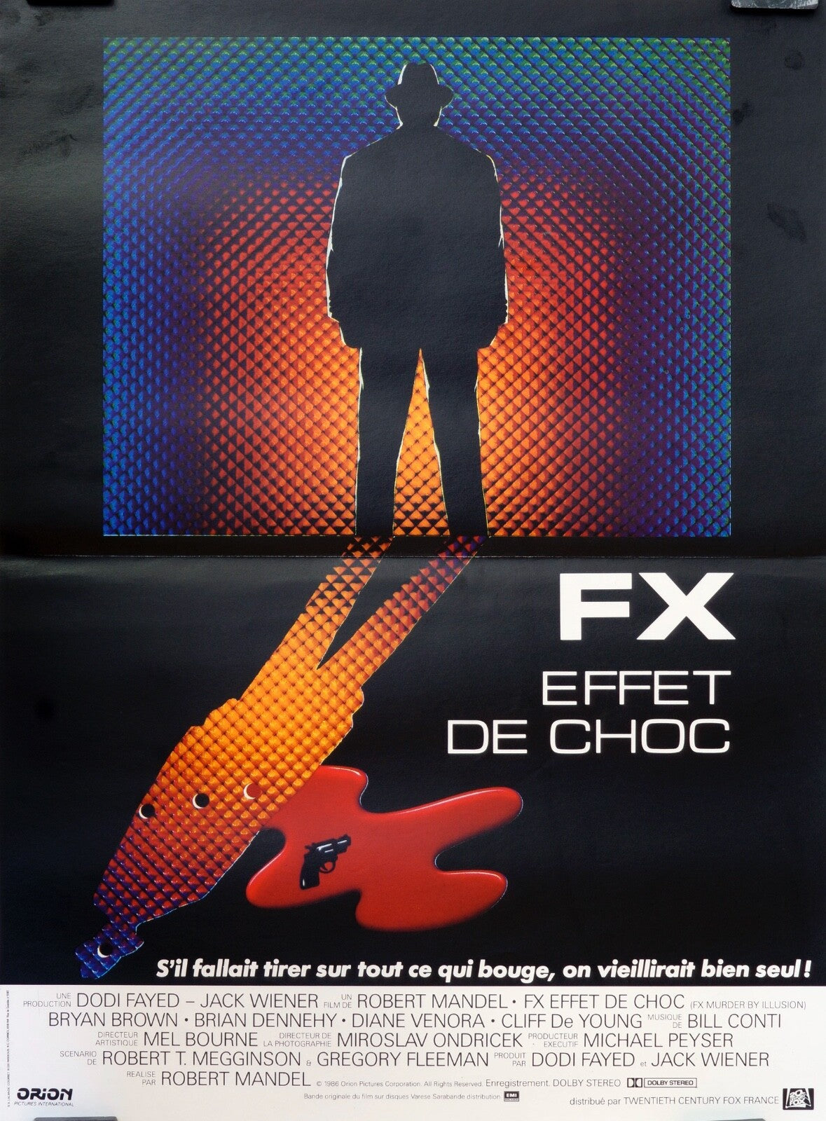 FX EFFET DE CHOC (French Version) ORIGINAL F/X MURDER BY ILLUSION 40x60