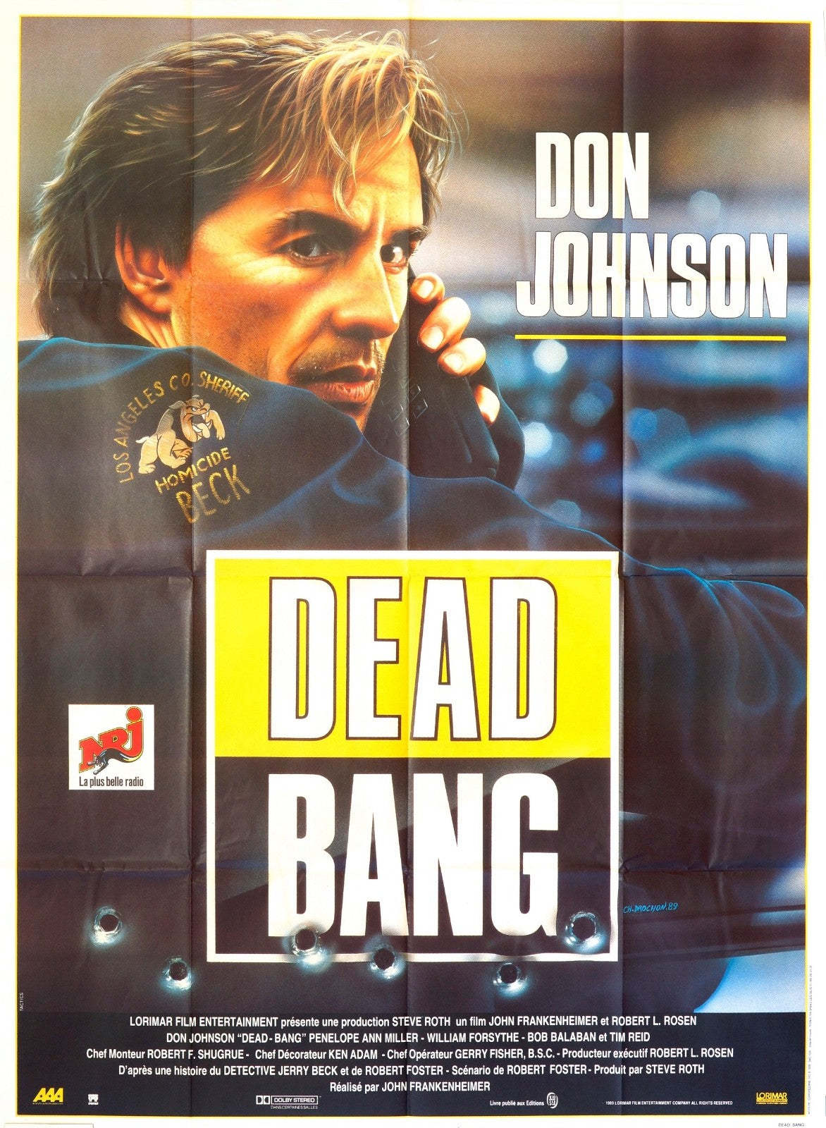 DEAD BANG DON JOHNSON MOVIE POSTER ORIGINAL 120x160