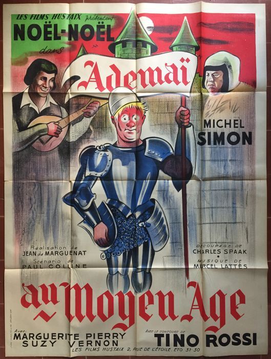 ADEMAI AU MOYEN AGE MOVIE POSTER ORIGINAL (120x160), Noel-Noel