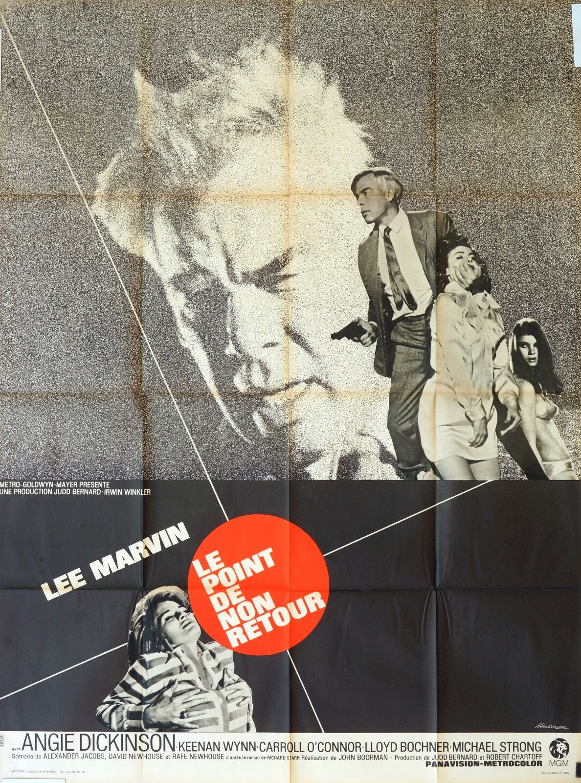 LE POINT DE NON RETOUR ORIGINAL MOVIE POSTER 120x160 LEE MARVIN