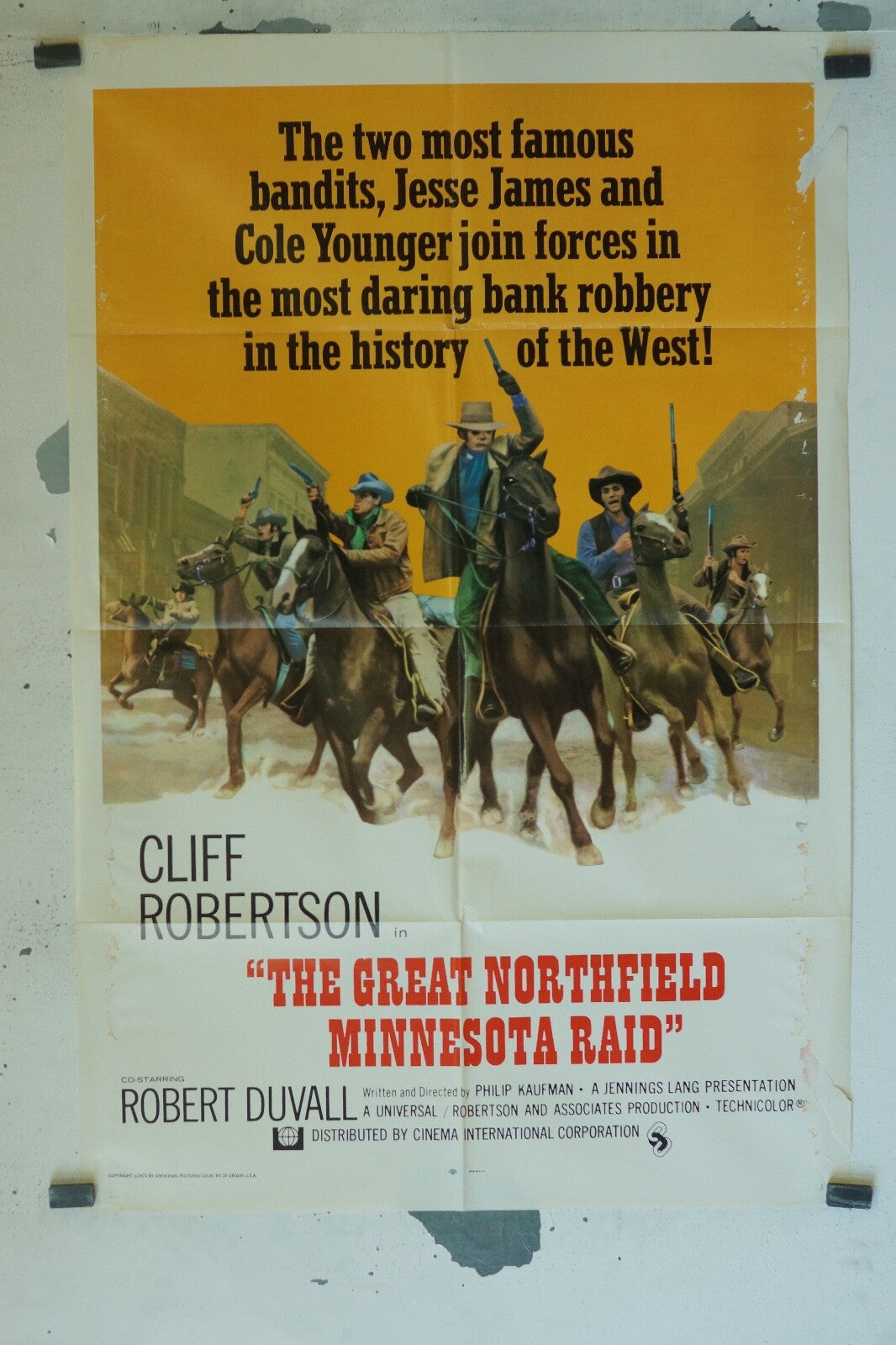 THE GREAT NOTHFIELD MINNESOTA RAID (70X100) ORIGINAL MOVIE POSTER