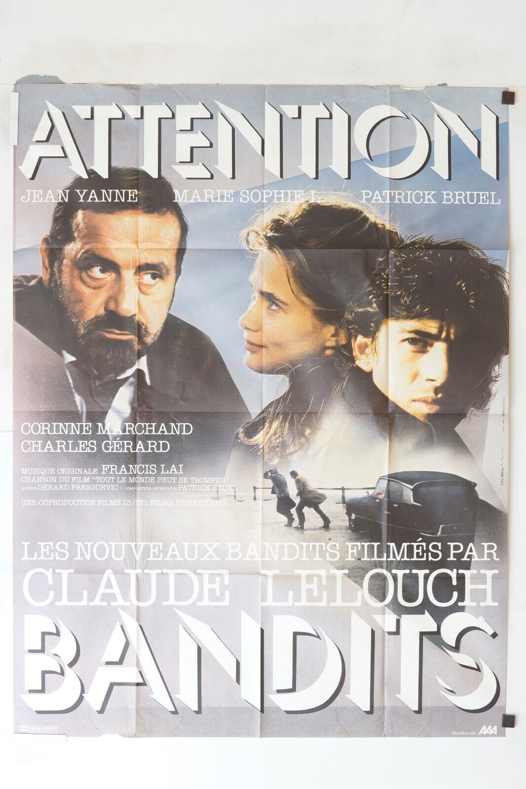 BANDITS MOVIE POSTER ORIGINAL 120x160 JEAN YANNE