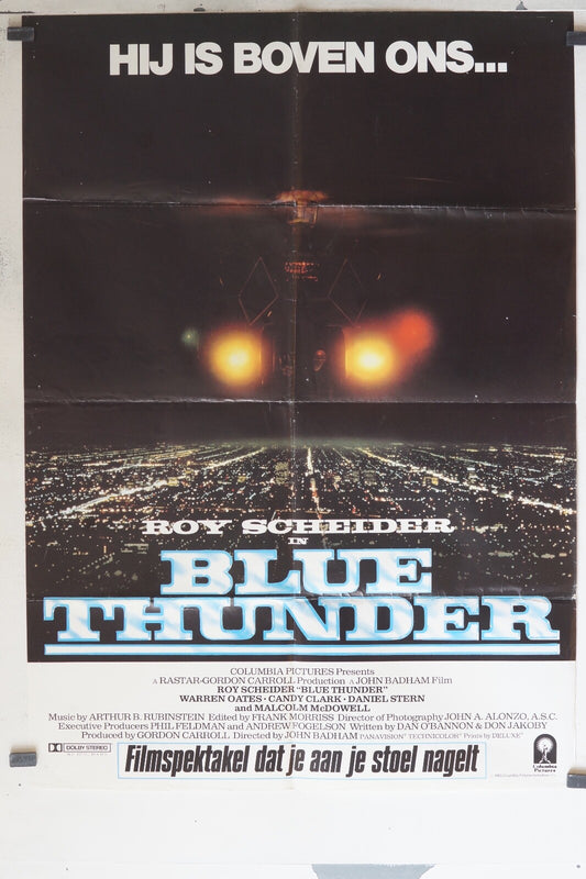 BLUE THUNDER MOVIE POSTER ORIGINAL (69x103), Roy Scheider
