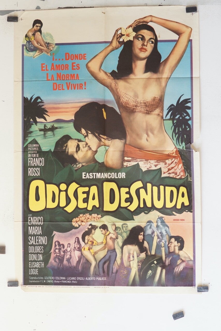 ODISEA DESNUDA (70X100), ORIGINAL MOVIE POSTER FRANCO ROSSI, ENRICO MARIO