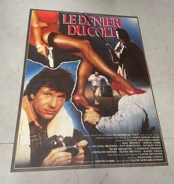 LE DERNIER DU COLT, JAMES HADLEY CHASE, MOVIE POSTER ORIGINAL 120x160