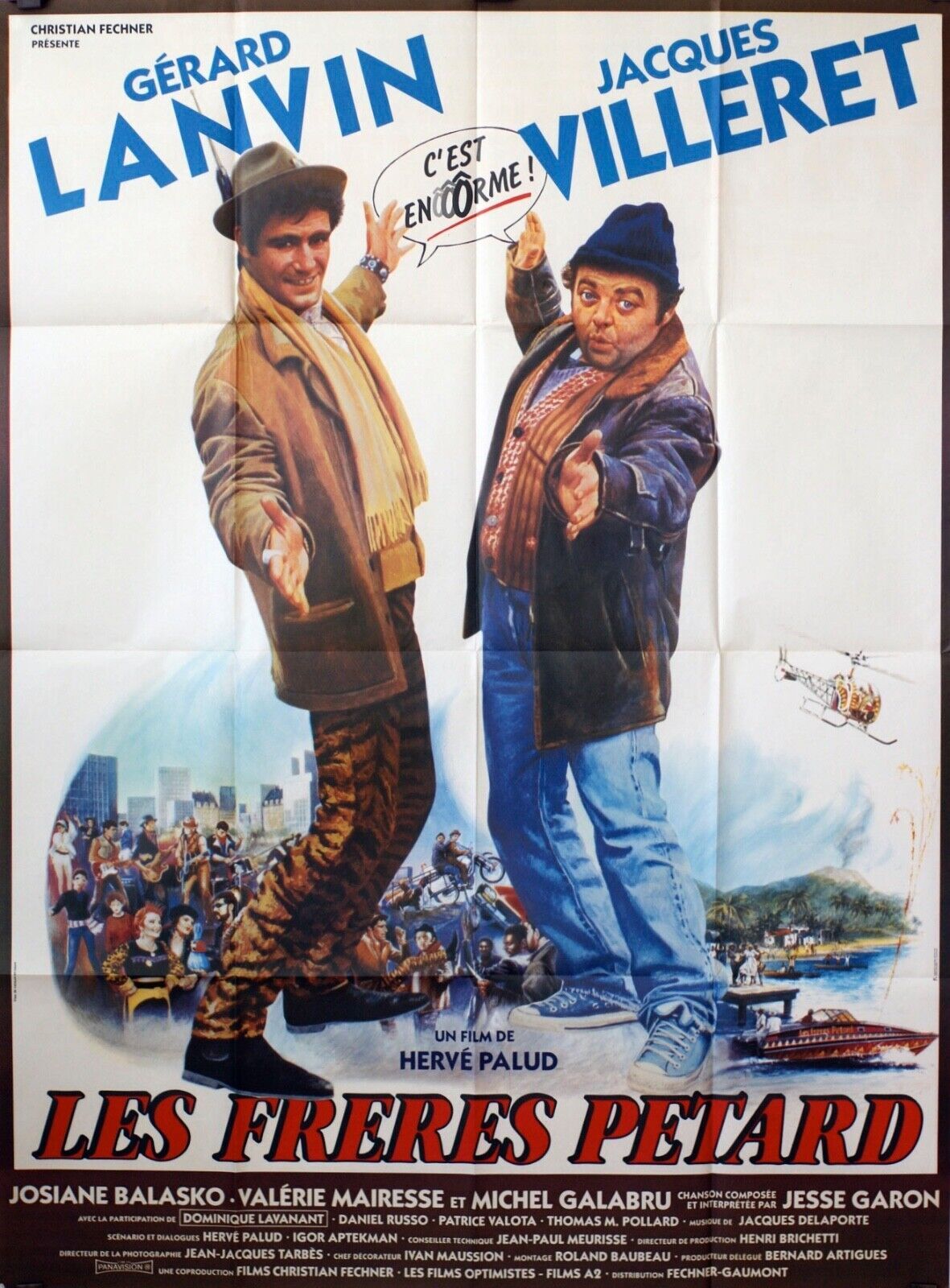 LES FRÈRES PÉTARDS MOVIE POSTER ORIGINAL 120x160 GÉRAD LANVIN