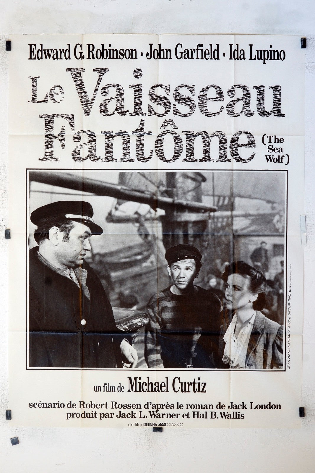 LE VAISSEAU FANTÔME EDWARD G.ROBINSON MOVIE POSTER ORIGINAL 120x160