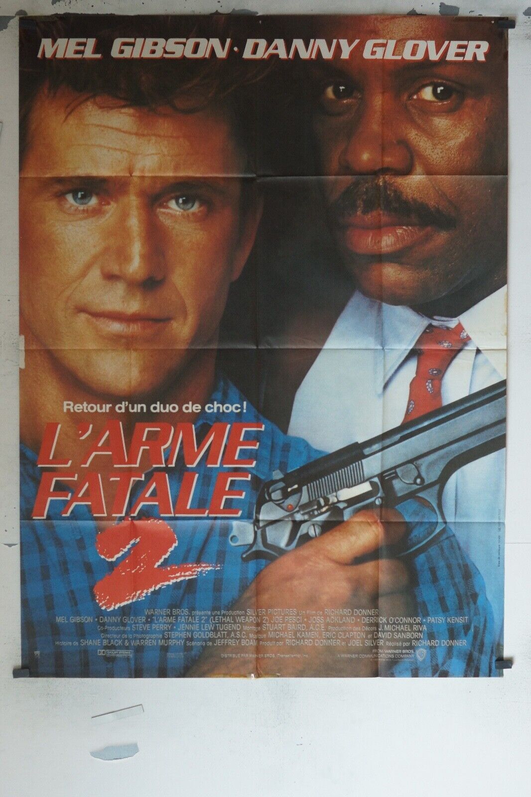 L’ARME FATALE 2 ORIGINAL MOVIE POSTER 120X160 MEL GIBSON
