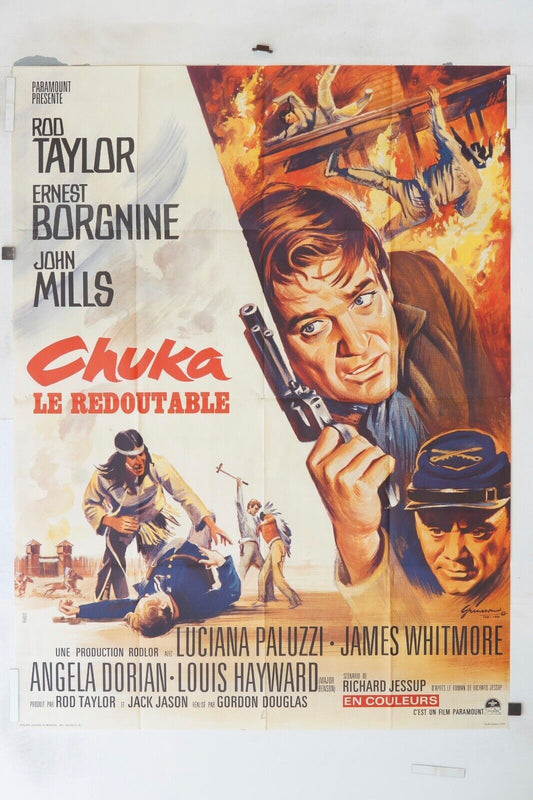 CHUKA LE REDOUTABLE ORIGINAL 120x160 ROD TAYLOR