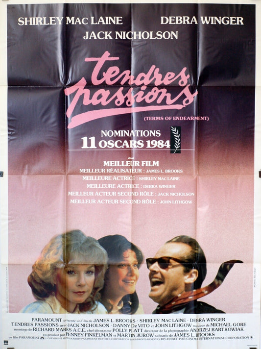 TENDRES PASSIONS MOVIE POSTER ORIGINAL 120x160  SHIRLEY MAC LAINE