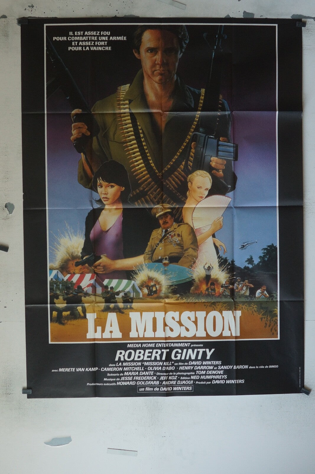 LA MISSION POSTER ORIGINAL 120x160 MERETE VAN KAMP