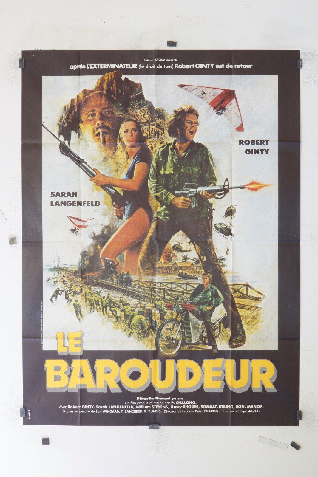 LE BAROUDEUR  SARAH LANGENFELD ORIGINAL MOVIE POSTER 120x160