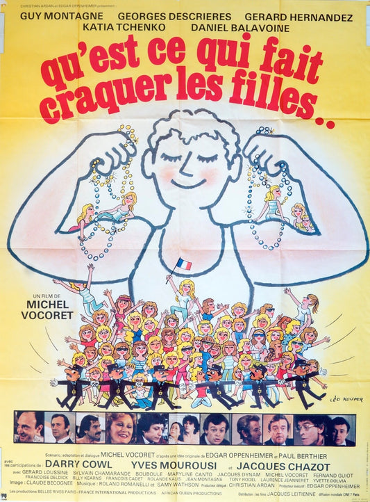 QU’EST-CE QUI FAIT CRAQUER LES FILLES 120X160 POSTER ORGINAL GUY MANTAGNE