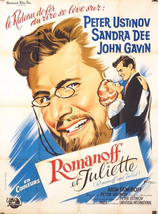 ROMANOFF ET JULIETTE MOVIE POSTER ORIGINAL 120x160 PETER USTINOV