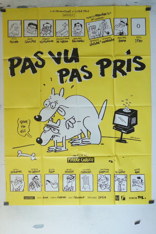 PAS VU PAS PRIS (1998)/DOCUMENTAIRE MOVIE POSTER 120x160 ANNE SINCLAIR, ALAIN